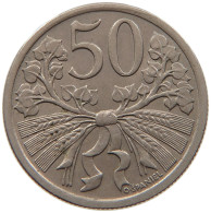 CZECHOSLOVAKIA 50 HALER 1921 TOP #s093 0155 - Tchécoslovaquie