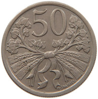 CZECHOSLOVAKIA 50 HALER 1921 TOP #s093 0155 - Czechoslovakia