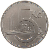 CZECHOSLOVAKIA 5 KORUNA 1938 #s090 0127 - Czechoslovakia