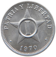 CUBA 1 CENTAVO 1970 #s089 0281 - Cuba