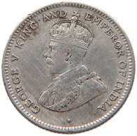 CEYLON 25 CENTS 1921 #s100 0819 - Sri Lanka (Ceylon)