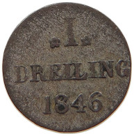 GERMAN STATES DREILING 1846 HAMBURG #s091 0001 - Taler Et Doppeltaler