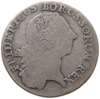 GERMAN STATES 1/12 TALER 1766 E BRANDENBURG PREUSSEN Friedrich II. 1740-1786 #s094 0207 - Taler & Doppeltaler