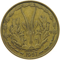 FRENCH WEST AFRICA 10 FRANCS 1957 #s089 0225 - French West Africa