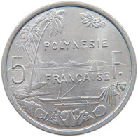 FRENCH POLYNESIA 5 FRANCS 1965 #s098 0227 - Polinesia Francese
