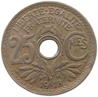 FRANCE 25 CENTIMES 1918 #s092 0337 - 25 Centimes