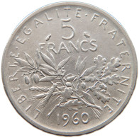 FRANCE 5 FRANCS 1960 #s101 0473 - 5 Francs