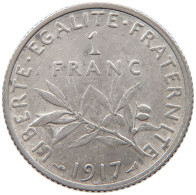 FRANCE 1 FRANC 1917 #s101 0299 - 1 Franc