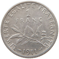 FRANCE 1 FRANC 1911 #s101 0303 - 1 Franc