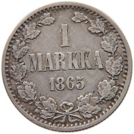 FINLAND 1 MARKKA 1865 #t029 0391 - Finlande