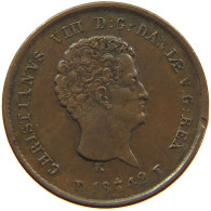 DENMARK 1/2 RIGSBANKSKILLING 1842 Christian VIII. (1839-1848) #s096 0003 - Denmark