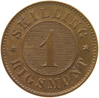 DENMARK 1 SKILLING 1869 #s095 0411 - Dänemark