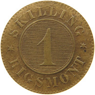 DENMARK 1 SKILLING 1872 THIN PLANCHET MINTING ERROR #s095 0409 - Danemark