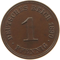GERMANY EMPIRE 1 PFENNIG 1890 A #s096 0095 - 1 Pfennig