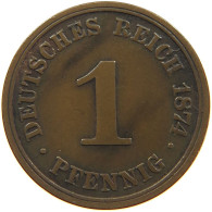 GERMANY EMPIRE 1 PFENNIG 1874 A #s096 0087 - 1 Pfennig