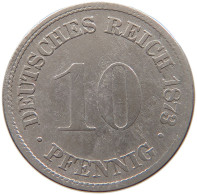 GERMANY EMPIRE 10 PFENNIG 1873 D #s100 0031 - 10 Pfennig