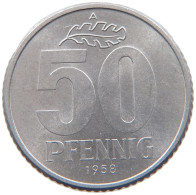 GERMANY DDR 50 PFENNIG 1958 #s100 0265 - 50 Pfennig