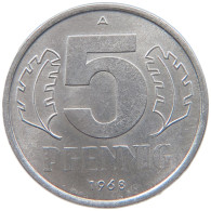 GERMANY DDR 5 PFENNIG 1968 #s100 0275 - 5 Pfennig