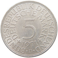 GERMANY BRD 5 MARK 1971 D #s094 0033 - 5 Mark