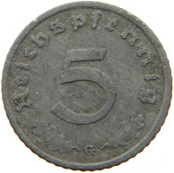 GERMANY 5 REICHSPFENNIG 1943 G #s091 0867 - 5 Reichspfennig