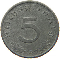 GERMANY 5 REICHSPFENNIG 1942 D #s091 0833 - 5 Reichspfennig