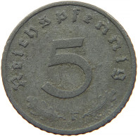 GERMANY 5 REICHSPFENNIG 1942 F #s091 0913 - 5 Reichspfennig