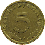 GERMANY 5 REICHSPFENNIG 1939 G #s091 0757 - 5 Reichspfennig