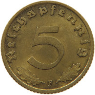 GERMANY 5 REICHSPFENNIG 1939 F #s091 0581 - 5 Reichspfennig