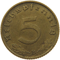 GERMANY 5 REICHSPFENNIG 1939 B #s091 0585 - 5 Reichspfennig