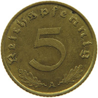 GERMANY 5 REICHSPFENNIG 1939 A #s091 0671 - 5 Reichspfennig