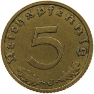 GERMANY 5 REICHSPFENNIG 1938 J #s091 0605 - 5 Reichspfennig