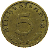 GERMANY 5 REICHSPFENNIG 1937 J #s091 0805 - 5 Reichspfennig