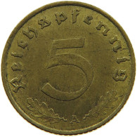 GERMANY 5 REICHSPFENNIG 1938 A #s091 0661 - 5 Reichspfennig