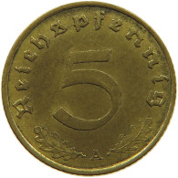 GERMANY 5 REICHSPFENNIG 1938 A #s091 0615 - 5 Reichspfennig