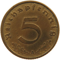 GERMANY 5 REICHSPFENNIG 1937 A #s091 0569 - 5 Reichspfennig