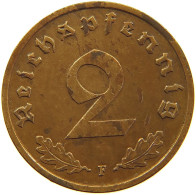 GERMANY 2 REICHSPFENNIG 1938 F #s095 0199 - 2 Reichspfennig