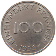 GERMANY 100 FRANKEN 1955 SAARLAND #s090 0243 - Otros & Sin Clasificación