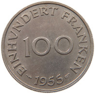 GERMANY 100 FRANKEN 1955 SAARLAND #s090 0241 - Otros & Sin Clasificación