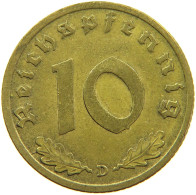 GERMANY 10 REICHSPFENNIG 1939 D #s095 0139 - 10 Reichspfennig