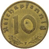 GERMANY 10 REICHSPFENNIG 1938 F #s095 0113 - 10 Reichspfennig