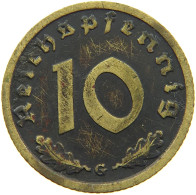 GERMANY 10 REICHSPFENNIG 1937 G #s095 0153 - 10 Reichspfennig