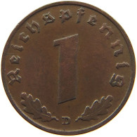 GERMANY 1 REICHSPFENNIG 1938 D #s096 0117 - 1 Reichspfennig