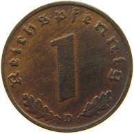 GERMANY 1 REICHSPFENNIG 1937 D #s096 0129 - 1 Reichspfennig