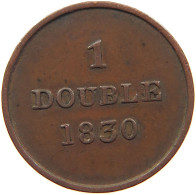 GUERNSEY DOUBLE 1830 #s094 0551 - Guernsey