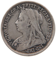 GREAT BRITAIN THREEPENCE 1898 #s096 0345 - F. 3 Pence