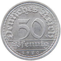 GERMANY WEIMAR 50 PFENNIG 1920 A #s089 0515 - 50 Rentenpfennig & 50 Reichspfennig