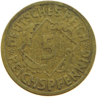 GERMANY WEIMAR 5 PFENNIG 1930 A #s100 0479 - Sonstige & Ohne Zuordnung