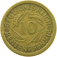GERMANY WEIMAR 10 RENTENPFENNIG 1924 D DIE ERROR #s095 0643 - Sonstige & Ohne Zuordnung
