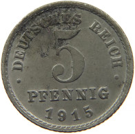 GERMANY EMPIRE 5 PFENNIG 1915 G #s094 0569 - 5 Pfennig