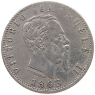 ITALY 20 CENTESIMI 1863 M #s100 0715 - 1861-1878 : Victor Emmanuel II